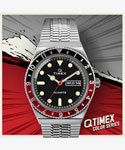 Q TIMEX ブラック x レッド | TIMEXオンラインストア