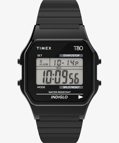 TIMEX 80 ブラック エクスパンションバンド | TIMEXオンラインストア