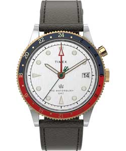 TIMEX 3タイムゾーン クロノグラフ グリーンダイアル