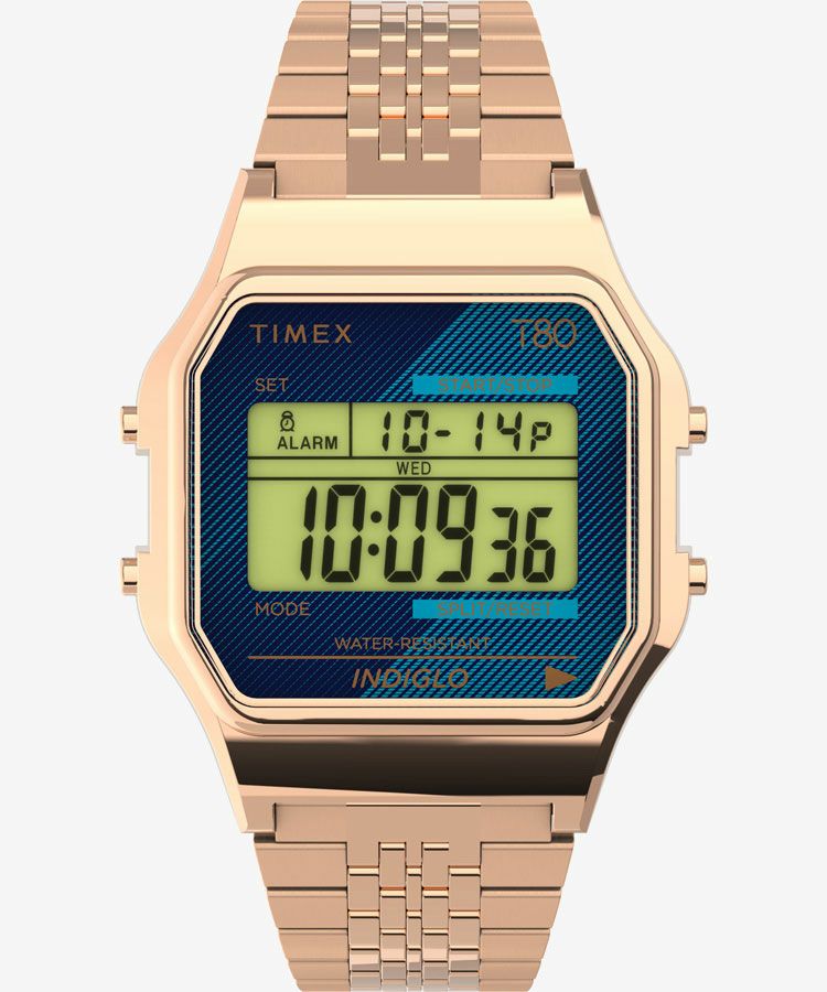 TIMEX 80 ローズゴールド ブルー | TIMEXオンラインストア 
