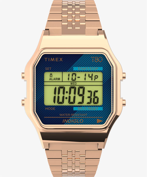 TIMEX 80 ローズゴールド ブルー | TIMEXオンラインストア