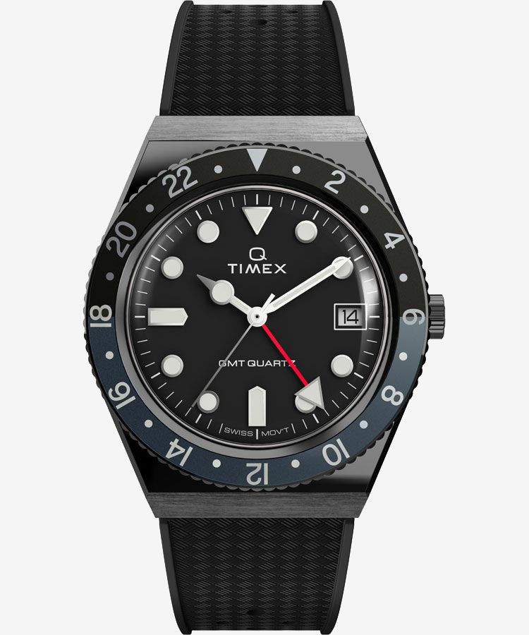 Q TIMEX GMT ラバー | TIMEXオンラインストア 