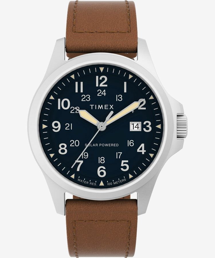 エクスペディション ノース フィールドポスト ソーラー 41mm レザー 
