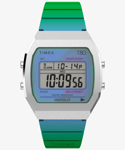 TIMEX タイメックス　デジタル シルバー×ブルー  INDIGLO TIMEX - TIMEX INDIGLO 80 腕時計の通販 by strum's shop