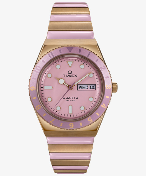 TIMEX Waterbury レガシー36ミリ　ピンク Amazon.com: Timex 37 mm Legacy Ocean Pink One Size